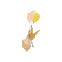 Børn That's Mine Wallsticker Rabbit girl airballoon