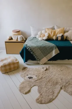 Best Lorena Canals Washable Animal Rug Bear Honey, Natural, Light brown