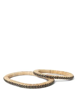Discount Ferm Living Weave Trivets Weave Trivets - Set of 2 - Natural/Black