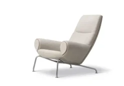 Sale Fredericia Furniture Wegner Queen Chair 1010 by Hans J. Wegner Clay 12